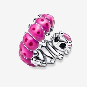 NWOT Cute Curled Caterpillar Charm Sterling Silver 925